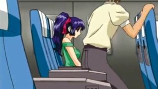 A threesome, a oral pleasure on the airplane and a fresh fuckslut for the gathering – Manga porn